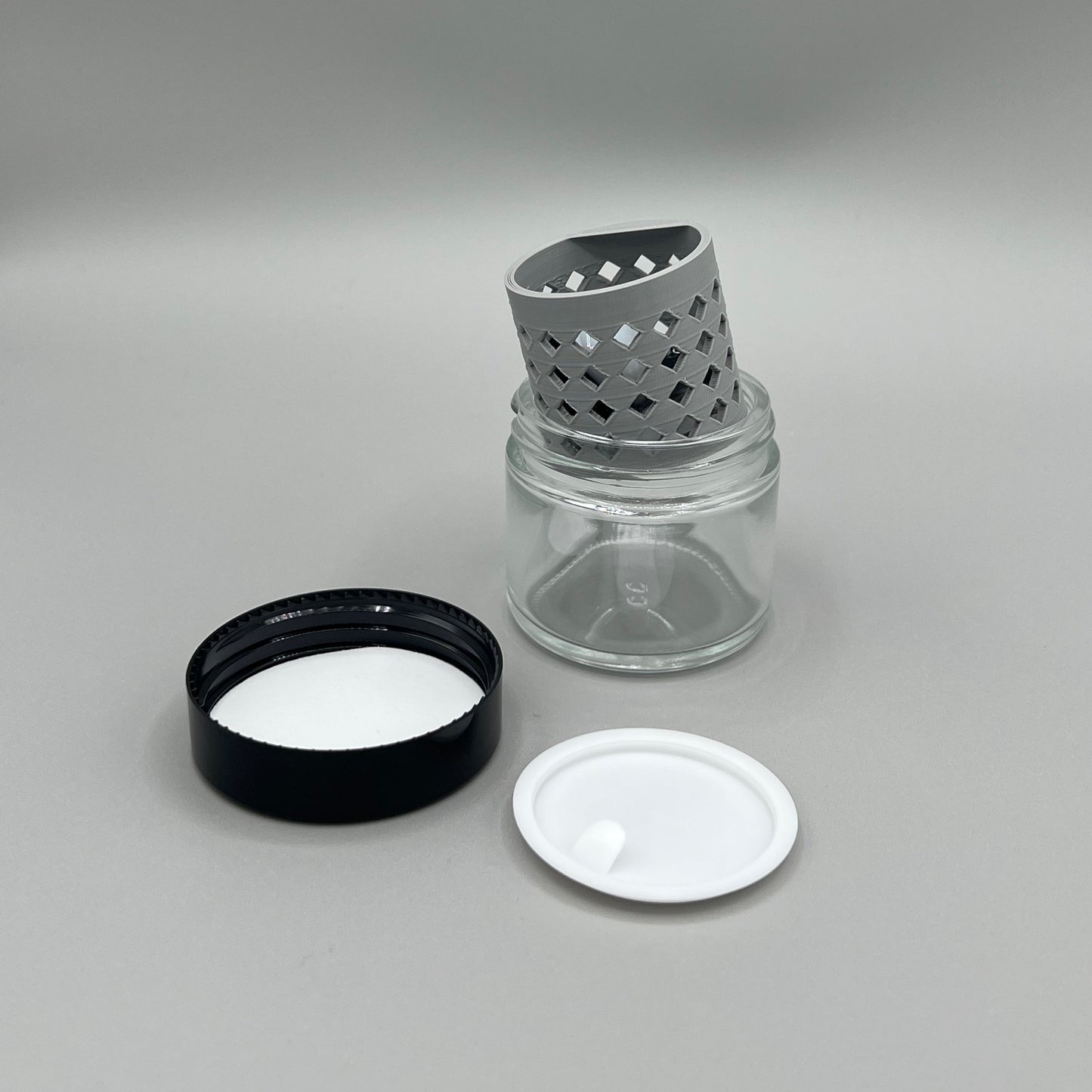 Heady Prints 3D printed green 2oz terp pearl cleaner, angled view