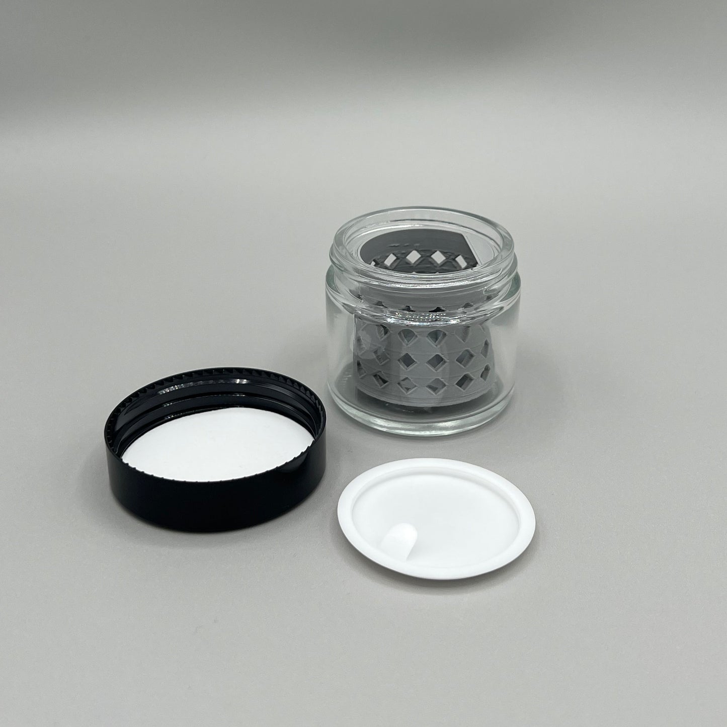 Heady Prints 3D printed green 2oz terp pearl cleaner, side view