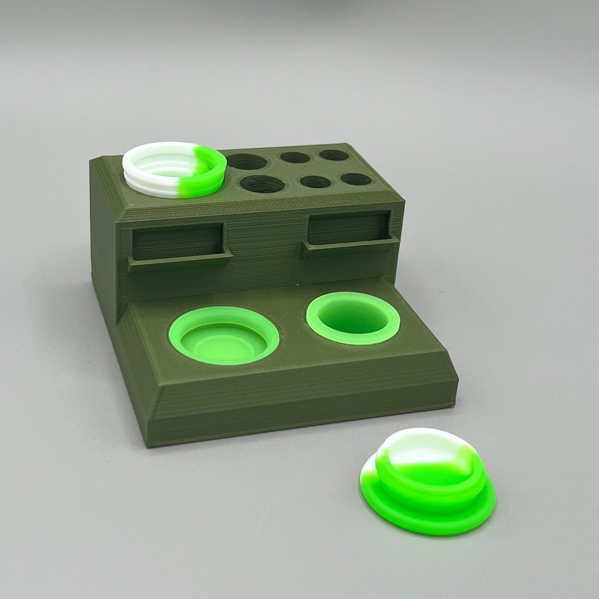 Heady Prints 3D printed green terp pearl station, promo
