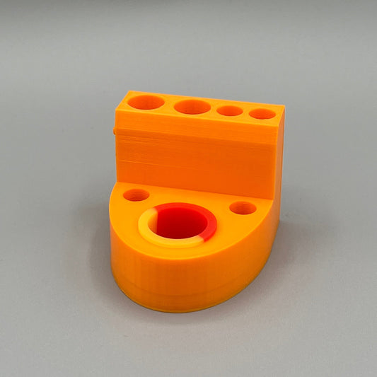 Heady Prints 3D printed orange terp toilet, front view