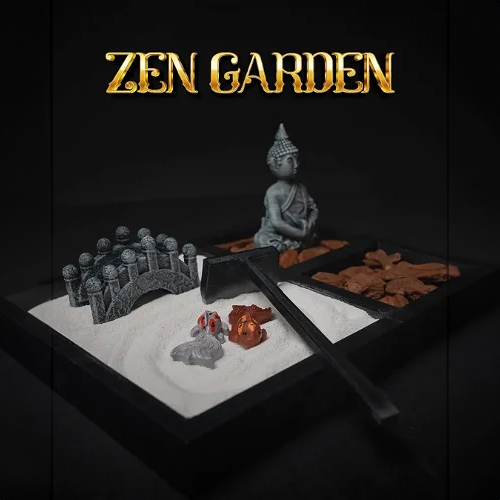 Heady Prints 3D printed white zen garden, promo