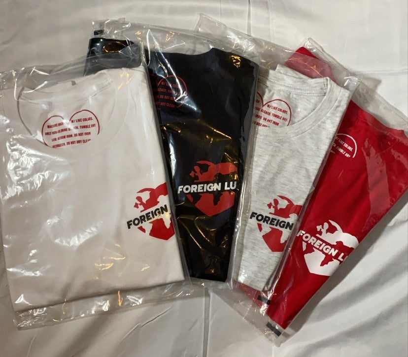 Heady Prints 3D printed Foreign Luvv shirts, all colors group shot