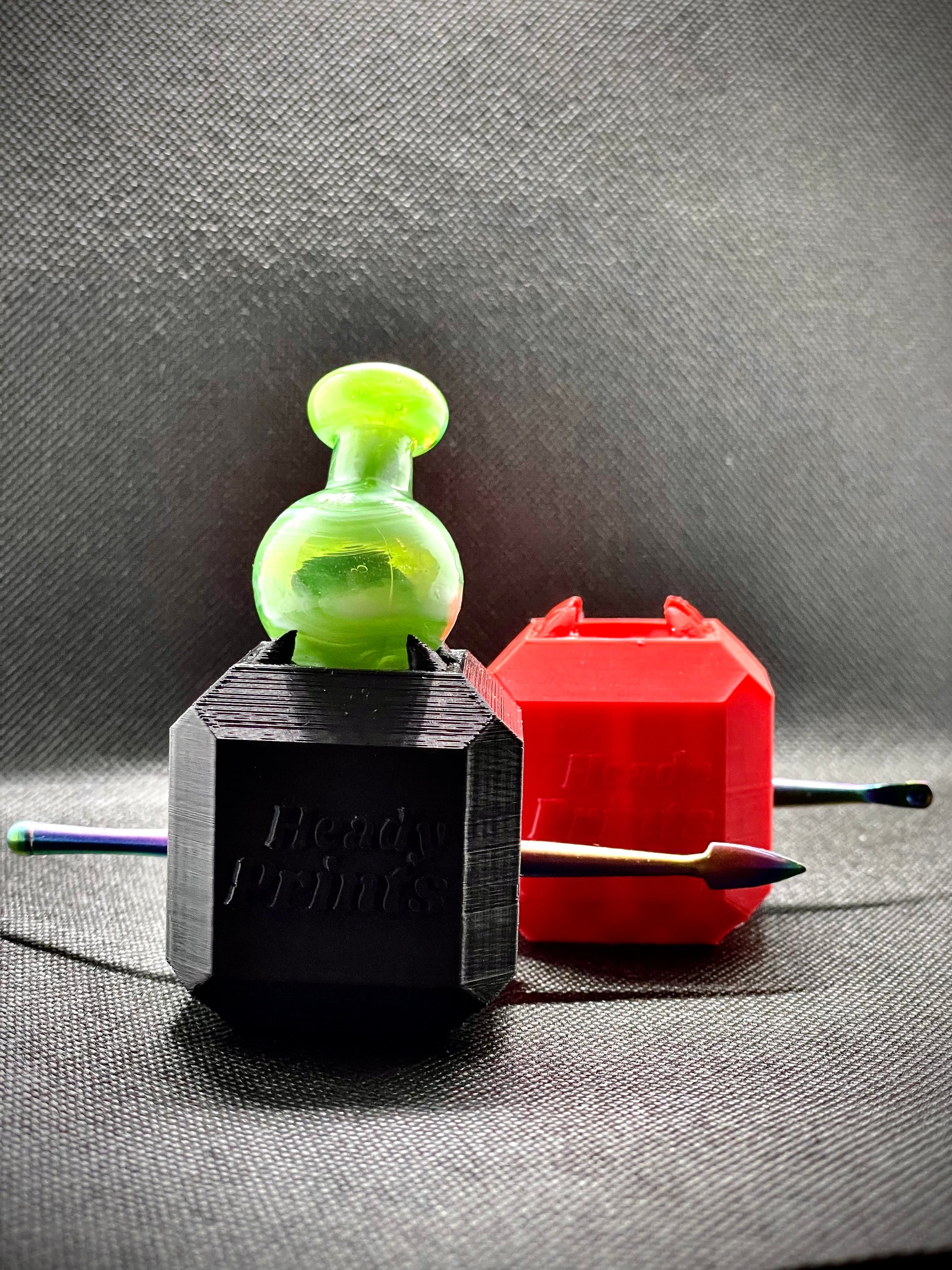 Heady Prints 3D printed heady cubes, multi-color group shot